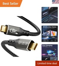 USB C to USB C Monitor Cable 6.6FT/ 2m, USB C 3.2 20Gbps Data Transfer, Suppo...