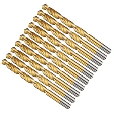 METALLIXITY Drill Bit 11/32 10Pcs, 4241 High-Speed Steel Straight Shank Titan...