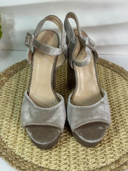 Women Sergio Todzi Heels Silver Velvet 39