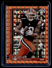 2025 Topps Chrome Orange Mosaic Cedric Tillman /25 Cleveland Browns