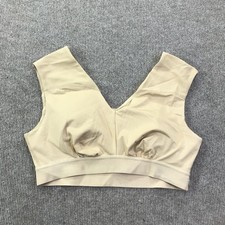 Tommie Copper Sports Bra Womens XL Nude Beige Shoulder Support Copper Znergy