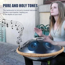 Handpan Drum Instrument 18 Inches 9-Note G Minor Hand Pan Set Percussion