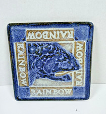 Rainbow Trout Ceramic Pottery Tile Trivet Coa...