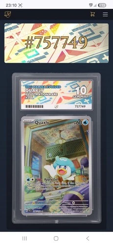 Pokémon TCG Quaxly Illustration Rare Card 206/193 Ace 10