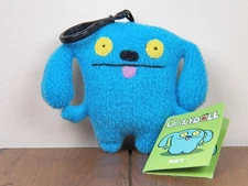 Uglydolls Ket 4" Plush Backpack Clip Stuffed Keychain Blue Ugly Doll Toy **NEW**