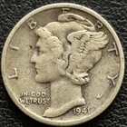 1941 San Francisco Mint Silver Mercury Dime