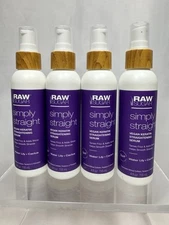 Raw Sugar Simply Straight Keratin Straightening Serum 4oz Lot of 4