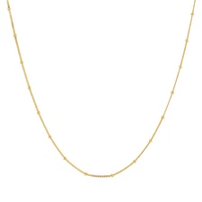 New Silpada 'Ready For Anything' Chain Necklace in Gold-Plated Silver, 16" + 2"