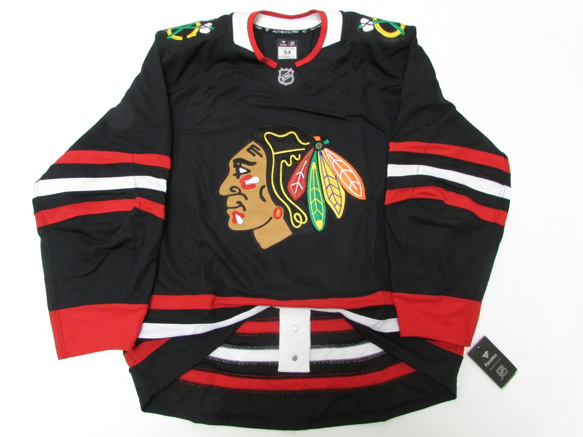 CHICAGO BLACKHAWKS BLACK THIRD ALTERNATE FANATICS AUTHENTIC PRO