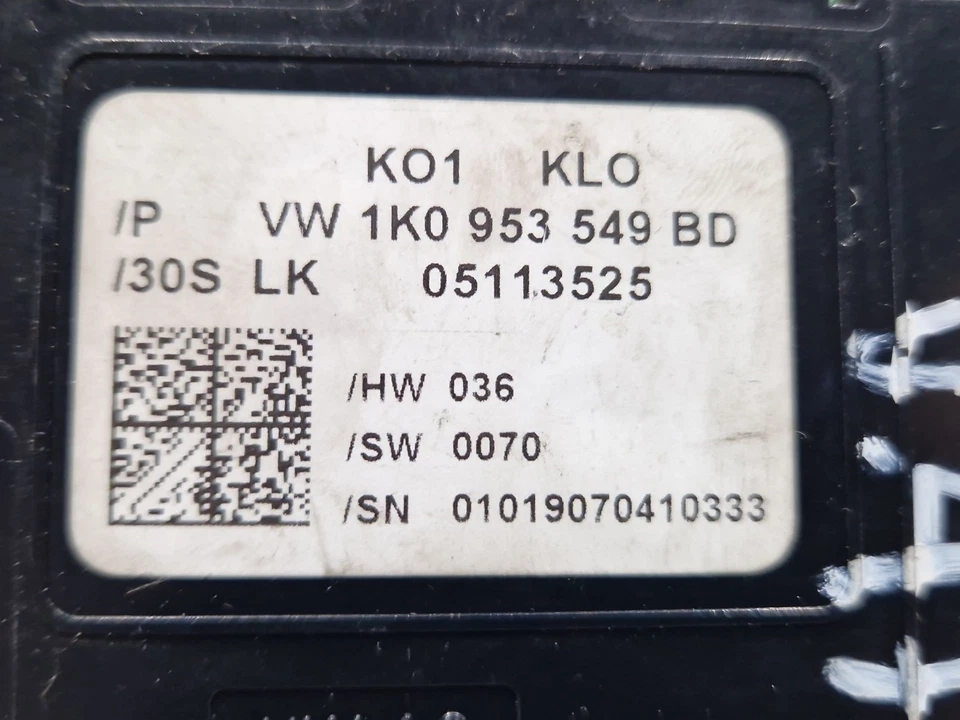 1K0953549BD MODULO ELETTRONICO / 62534 PER VOLKSWAGEN GOLF PLUS V 5M1, 521 1.6 - Immagine 4 di 4