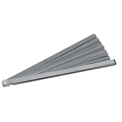 Proto J000TL 1/2'' x 12'' 25 Blade Long Feeler Gauge Set with Steel Blade Holder