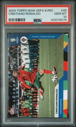 Cristiano Ronaldo PSA 10 2024 Topps Now UEFA Euro #40 *428