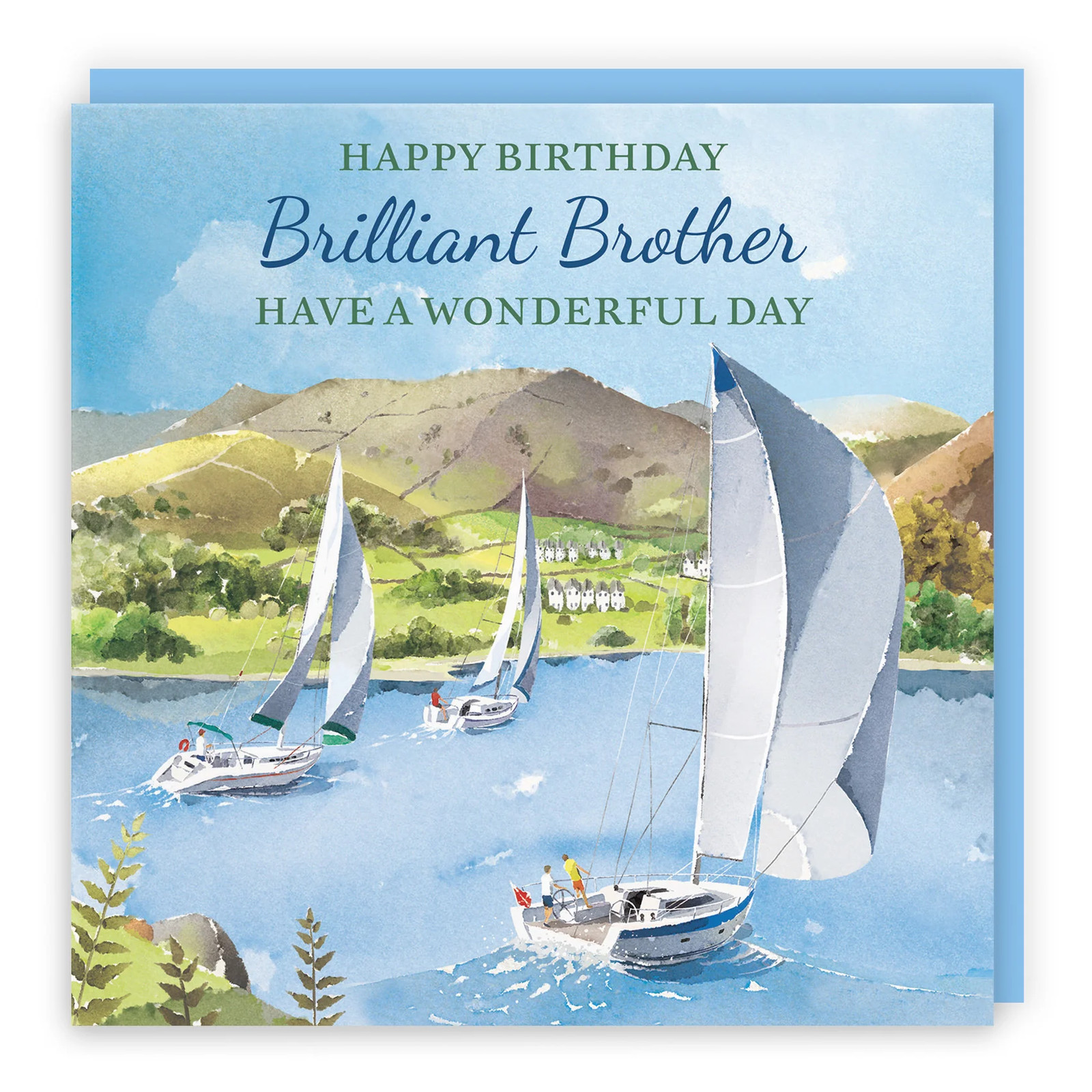 Brother Birthday Card Sailing Boats Milo's Gallery