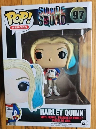 Funko Pop! Heroes Vinyl Figure Harley Quinn Margot Robbie Suicide Squad Batman