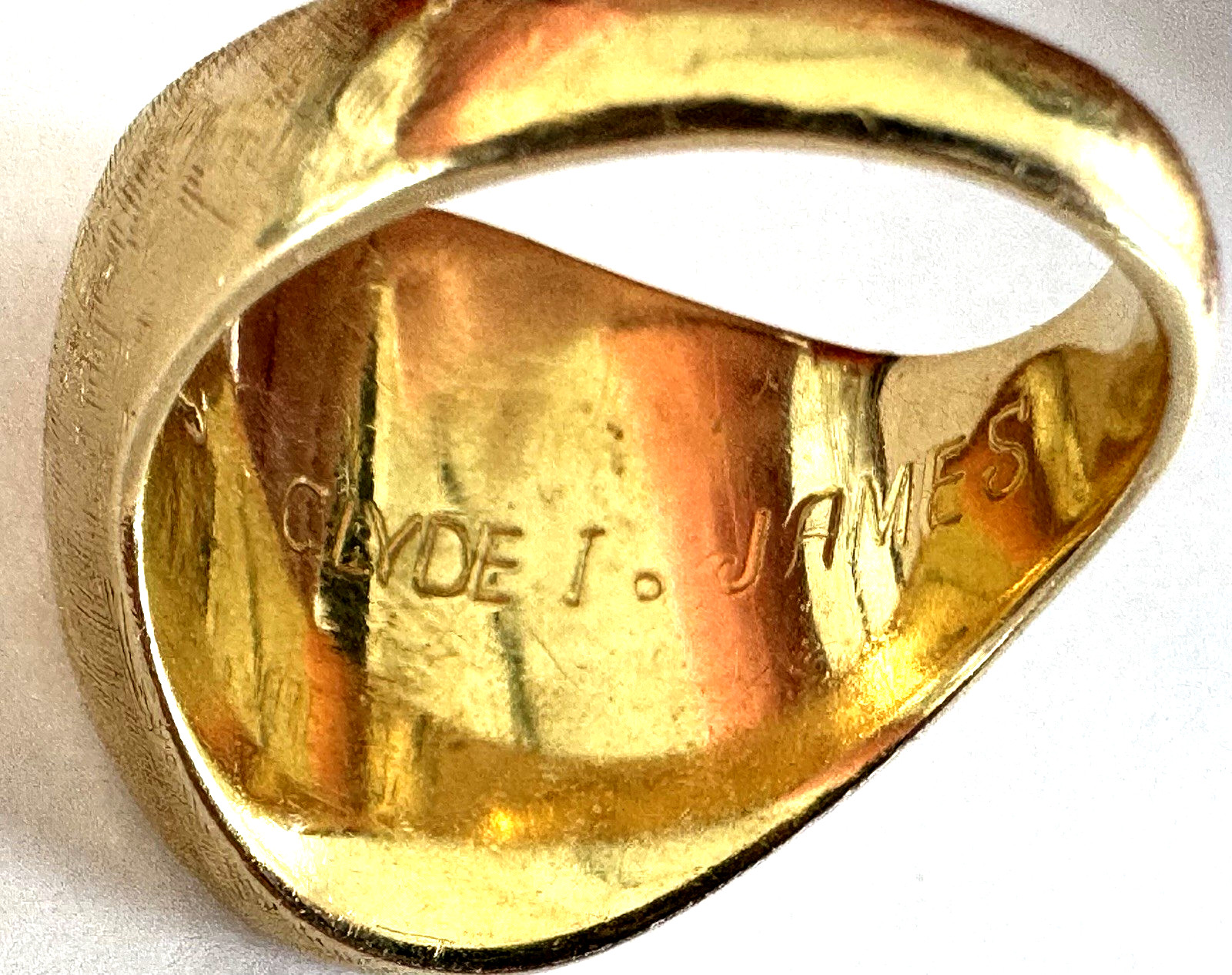 14K Solid Yellow Gold Initial Script Letter Monog… - image 14