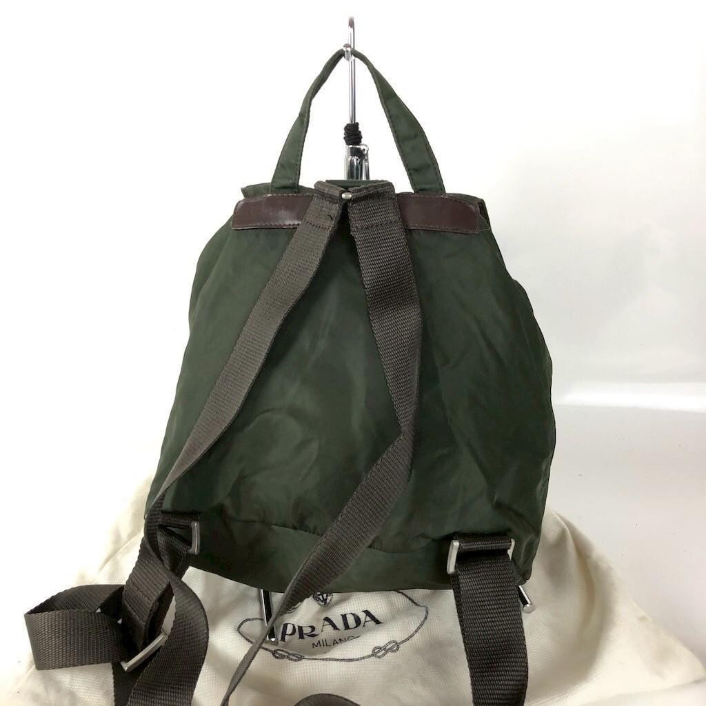 PRADA Backpack Nylon Green Brand Bag Ladies Men s Brand from japan thumbnail 2