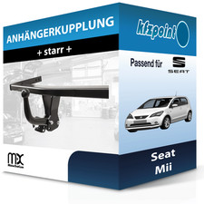 Für Seat Mii 10.2011-05.2019 MISTERDOTCOM Anhängerkupplung starr neu