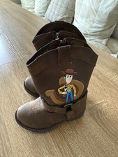 Toy Story FAUX LEATHER BOOTS Brown Toddler Sz 5 New NWT Woody