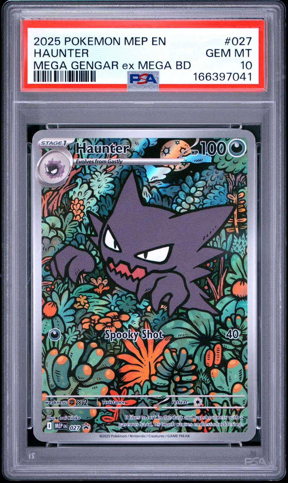 2025 POKEMON MEP EN-ME BLACK STAR PROMO #027 HAUNTER PSA 10