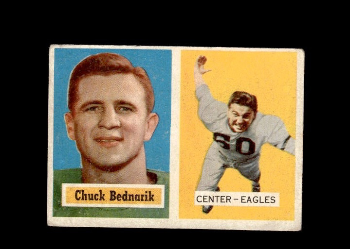 1957 Topps #49 Chuck Bednarik Eagles VG