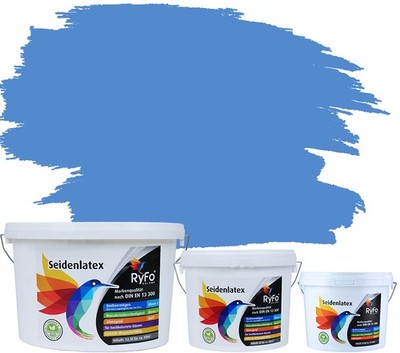 RyFo Colors Seidenlatex Trend Blautöne - bunte Innenfarbe Latex matt