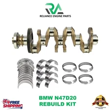 BMW N47D20 ALLOY STEEL CRANKSHAFT WITH ENGINE REBUILD KIT 2.0DIESEL SERIES 1 E81