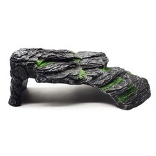 Turtle Basking Platform Small Tortoise Dock Resting Rock Small, Black,green
