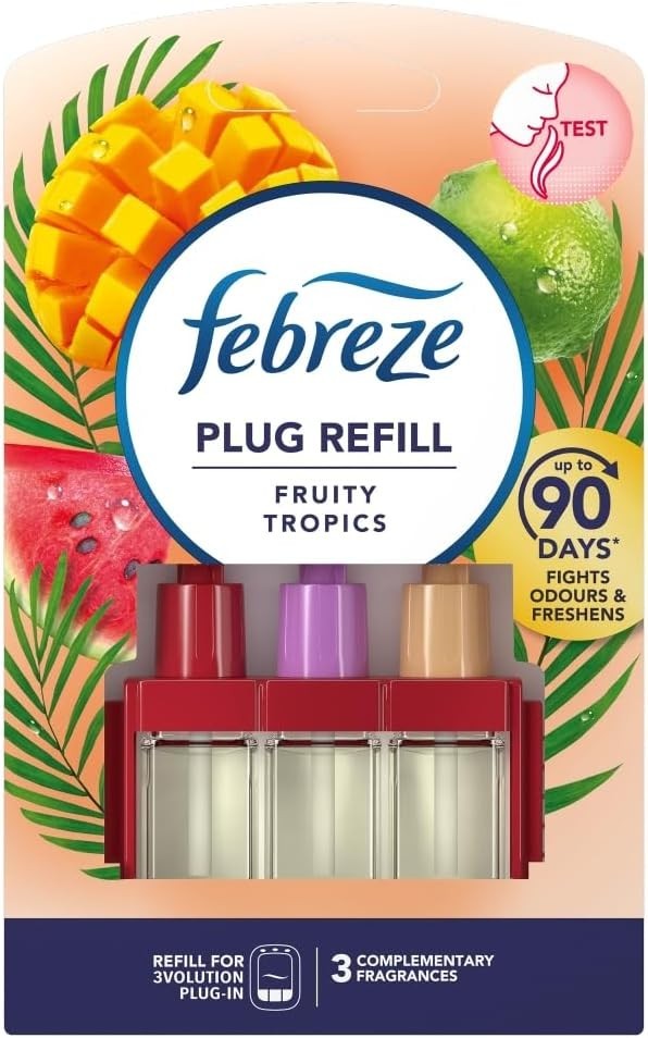 Febreze Ambi PUR 3volution Fruity Tropics Refill Air Freshener 20ml