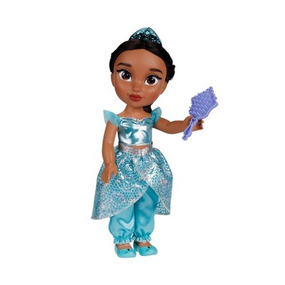 Disney Princess Jasmin Puppe 35cm, reflektierende Glitzeraugen, bewegliche Gelen