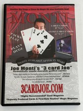 Joe Monti Truco de Magia DVD Lote de 3 Cartas Joe y Rutinas Originales de Corbata con el Pulgar
