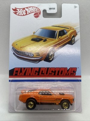 Hot Wheels 1970 Ford Mustang Mach 1 Orange Flying Series GRT22 Neu und ungeöffnet