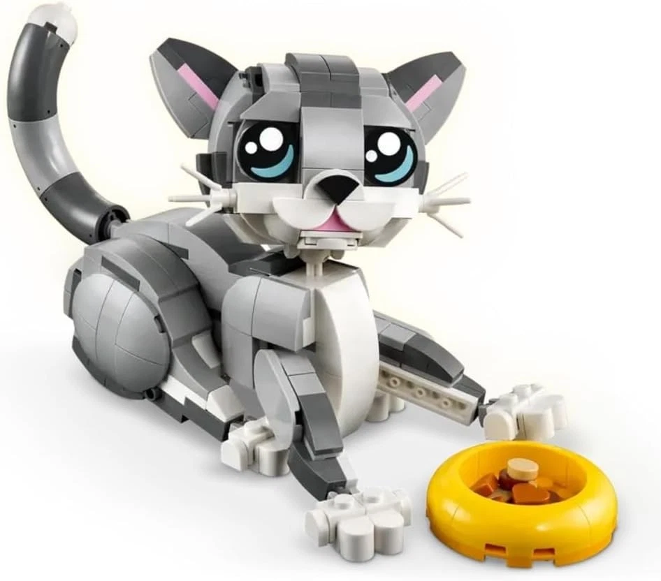 LEGO Creator Juguete de Gato Divertido 3 en 1 - Se Transforma en una Figura de Paloma o Perro Mascota - Foto 3 de 4