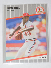 1989 FLEER UPDATE KEN HILL ROOKIE CARD #U-119. rookie card picture