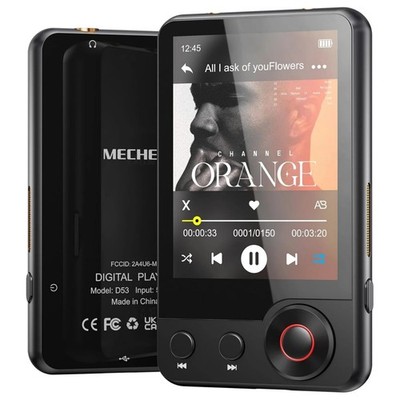 Mechen 128GB MP3 Player Bluetooth 5.3, 2.4  Tragbarer Voll Touchscreen Lautsprecher