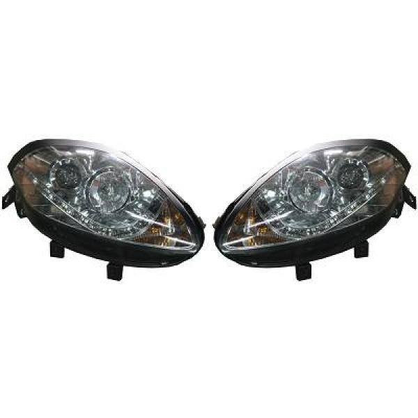 Scheinwerfer Passend FüR Set Toyota Ravo Baujahr 07->> Klarglas Chrom-image