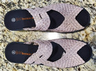 NEW Bernie Mev Lauren Nude Metallic Wedge Sandals Size EU 42 US 9 Comfort — photo 3