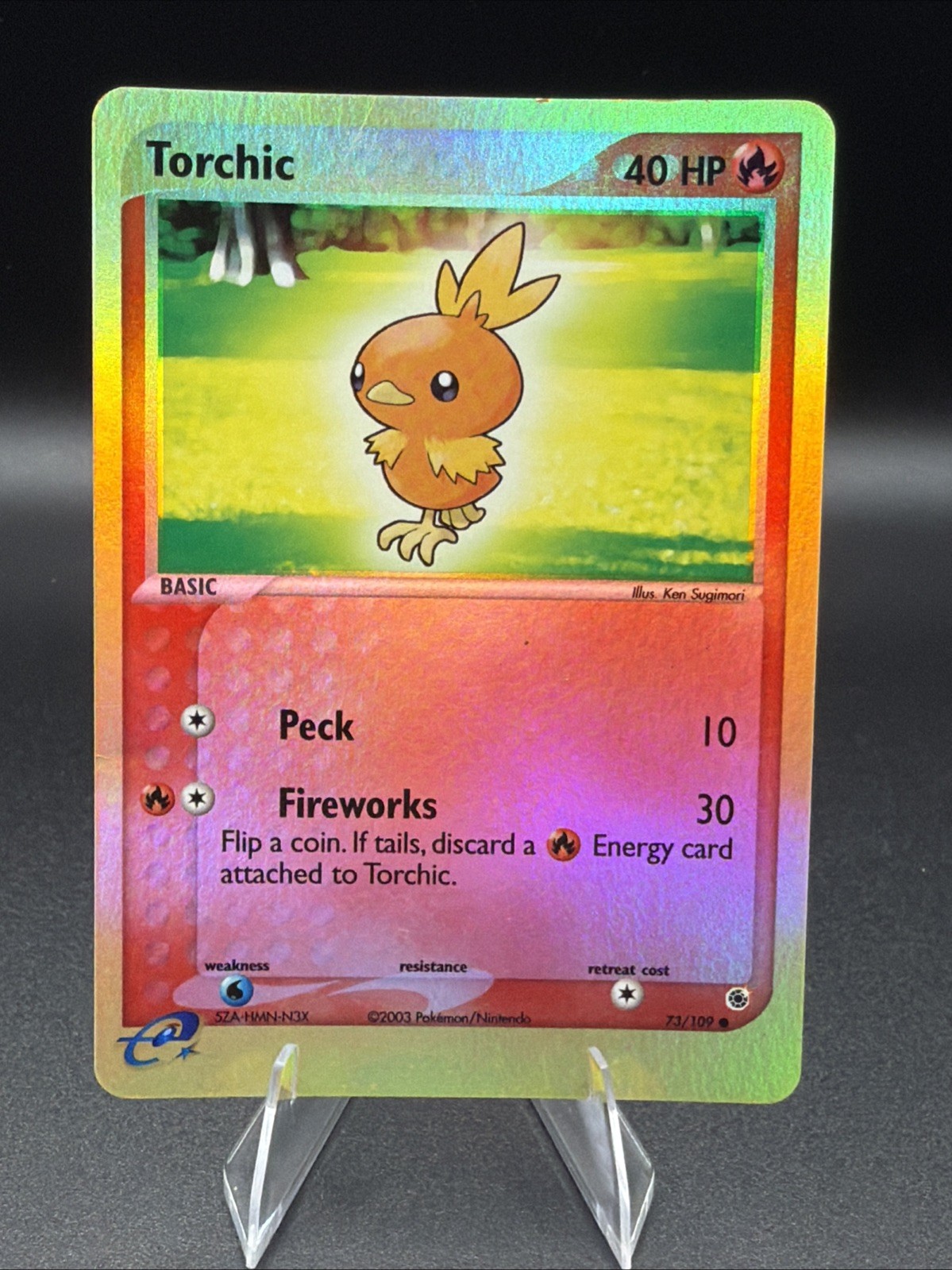 Pokemon Torchic 73/109 Ruby and Sapphire Reverse Holo - LP
