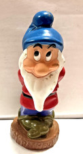 BASHFUL Disney Snow White Seven Dwarfs 6  Rubber Figure Squeaky Bath Toy Vintage