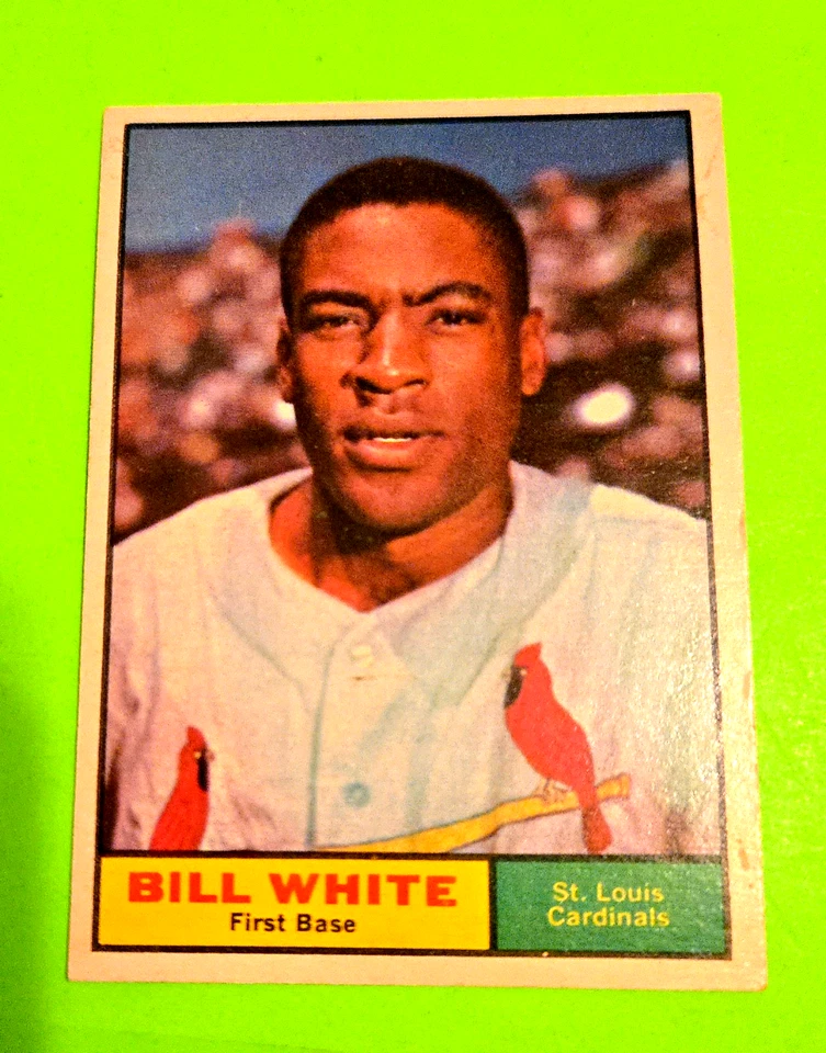 Lote de 9 1961 Topps ST LOUIS CARDINALS. BICOTA DE BEISEBOL VINTAGE BRANCA - Imagem 3 de 4