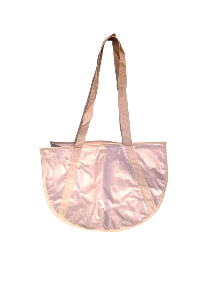Thirty One NEW Rose Blush Metallic Extra Large Round Utility Tote 18.5"X14"X8" - Image 3 of 4
