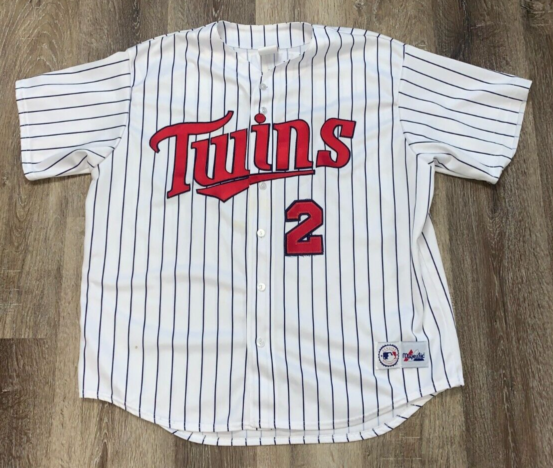 Majestic MLB Mens Sz XXL XX-Large 2X Short Sleeve Button Jersey