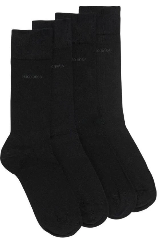 NEW 10 PAIRS HUGO BOSS MEN'S SOCKS BLACK COLOR & white dotted in navy.Size 7-9 - Image 3 of 3