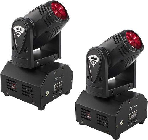 Luces de cabeza móvil mini LED 10W 4 en 1 luces profesionales paquete de 2 - Imagen 8 de 12