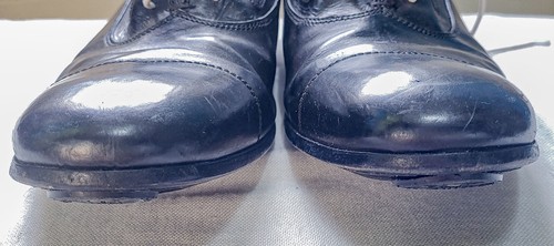 Alexander McQueen Black Leather Oxford Shoes Men's Size 42 - Picture 5 of 9