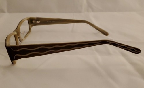 Bellagio B581 C-03 Rectangular Eyeglass Frames 50-17-135 BROWN Embellished - Picture 5 of 7