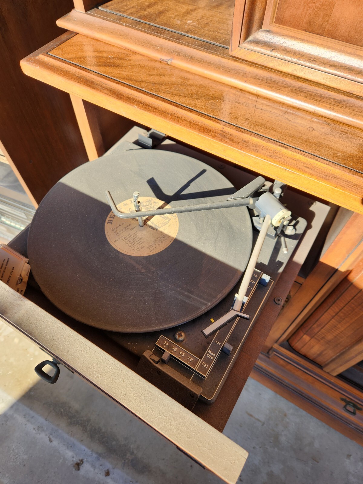 Vintage Curtis Mathes 2 piece Console Stereo Am/Fm Radio Record Player