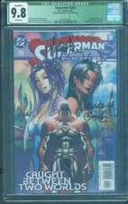 Superman 202 CGC 9.8 Michael Turner 4X Signed Caldwell Gorder Top 1 Aspen COA