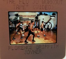 FLORENCE GRIFFITH JOYNER Flo-Jo OLYMPIC GOLD MEDAL WINNER ORIGINAL SLIDE 2