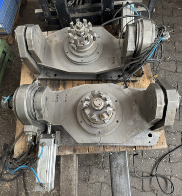 2 stück Makra Spanntechnik CNC 2 Achs Dreh Schwenktisch