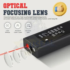 131Ft/40M Laser Distance LS5 Rangefinder Area Volume Li-ion Battery OLED Display